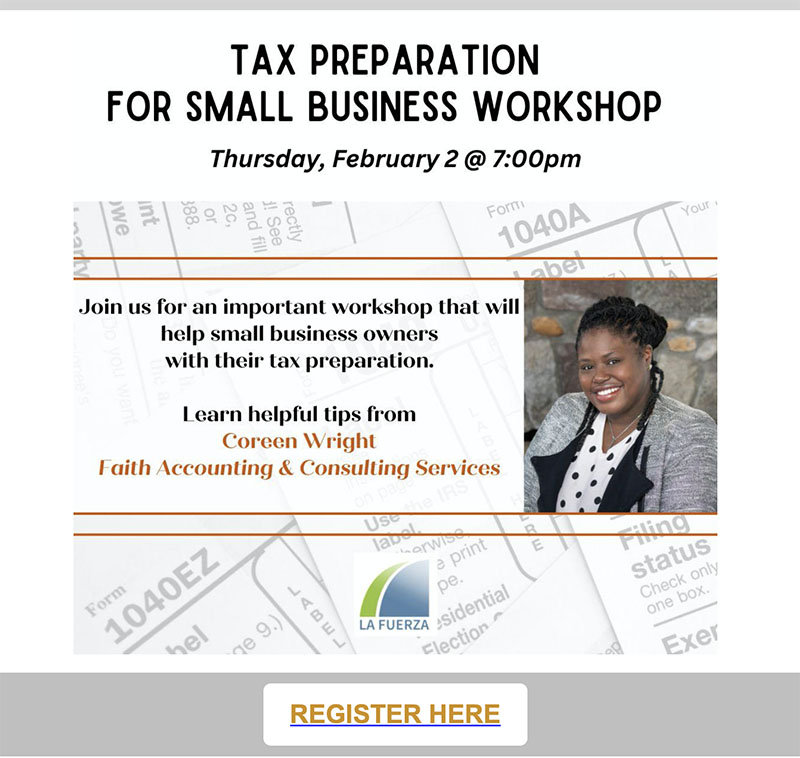 Tax preparation for small business flyer